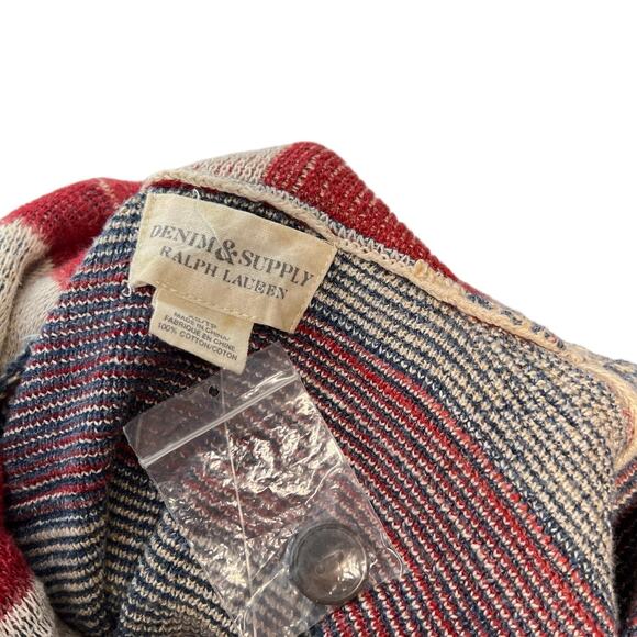 Denim & Supply Ralph Lauren American Flag-Print Shawl Cardigan Sweater Size XS - Picture 10 of 12